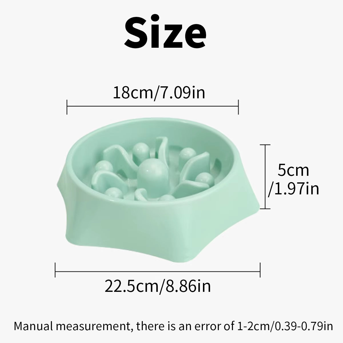 A Dog Slow Food Bowl, Dog Bowl, Anti-Knockover Pet Supplies, Small Dog Anti-Choking Feeding Dog Food Bowl, Cat Food Bowl